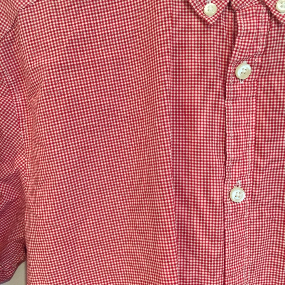 Red Checked Button Up - Picture 2 of 4